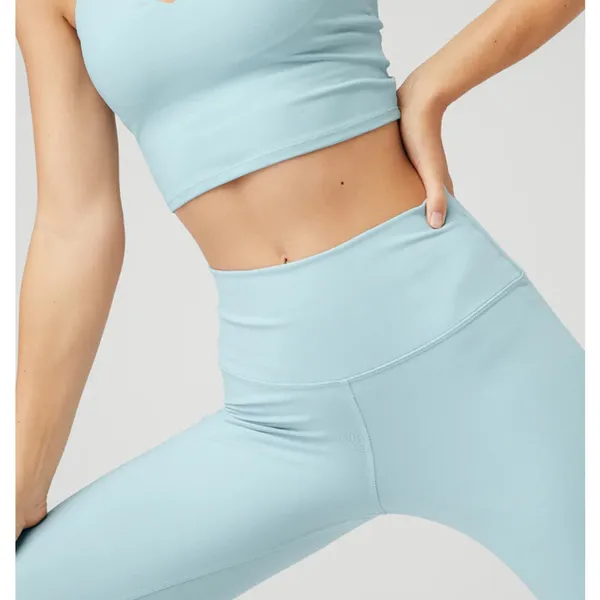Alo Yoga Airbrush Winter Warm‎ High-Waist Nocturne Legging - Chalk Blue Size M - Image 9