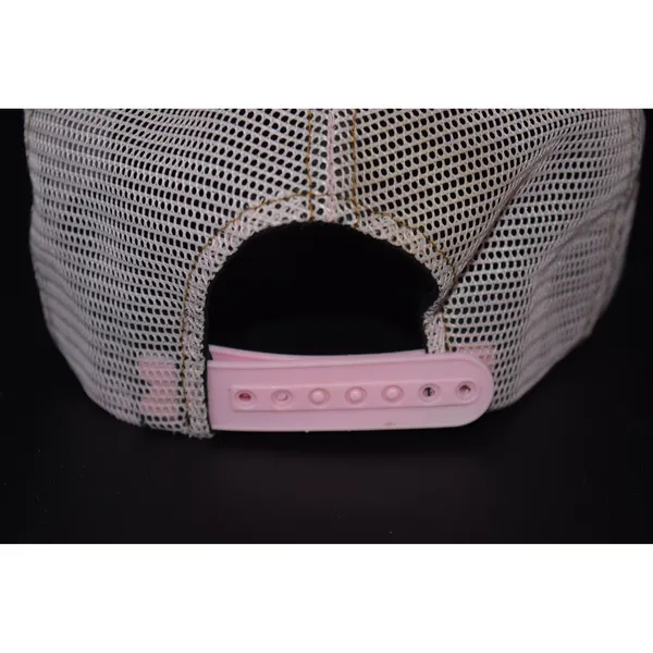 Von Dutch Trucker Hat Women OS Blue Pink Excellent Denim Mesh Y2K Snapback Cap - Image 4