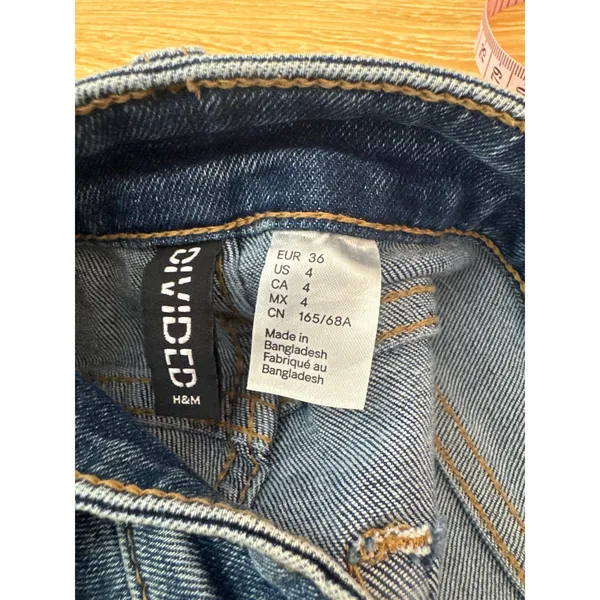 Divided H&M 36R High Waist Flared Denim Jeans From 1970s Retro Inspired Release - Image 5