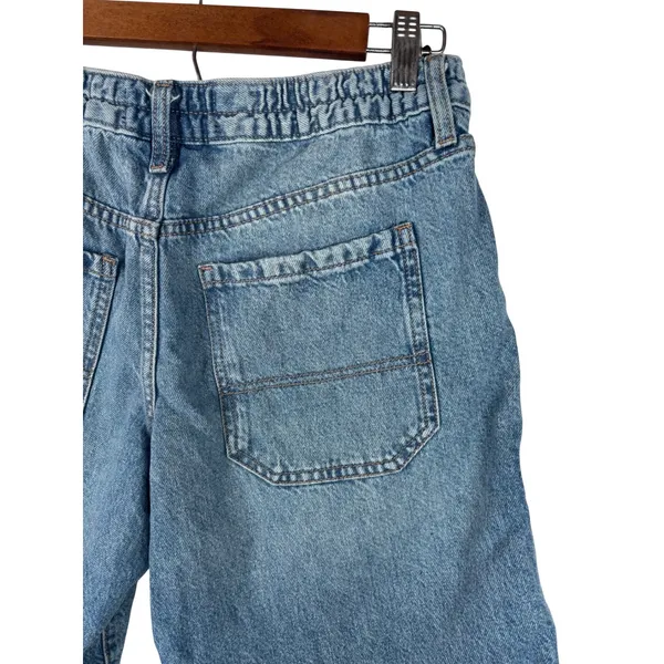 Aeropostale Baggy Jorts Women S Blue Denim Carpenter‎ Frayed Hem BMRIPK1 - Image 9