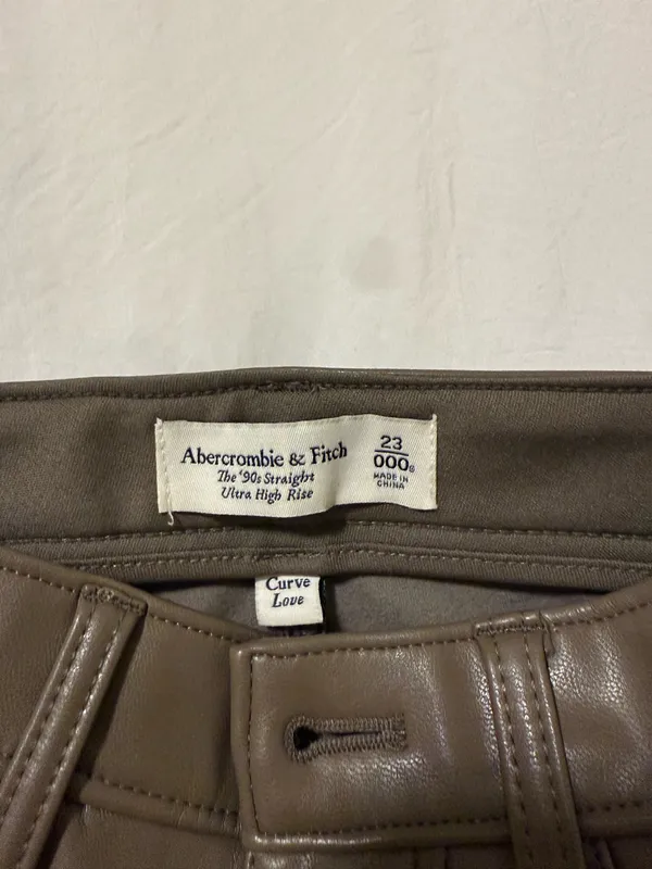 Abercrombie Leather Straight Pants - Image 2