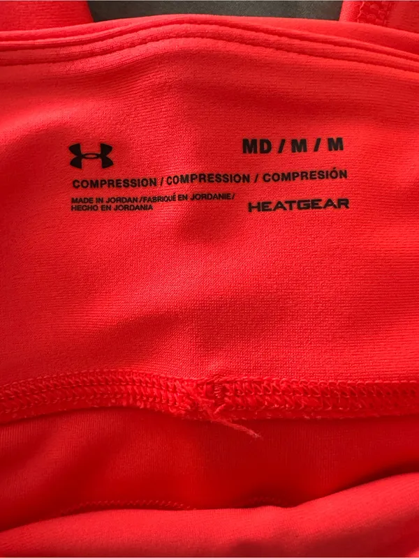 Under Armour Neon Coral Athletic Leggings - Image 3