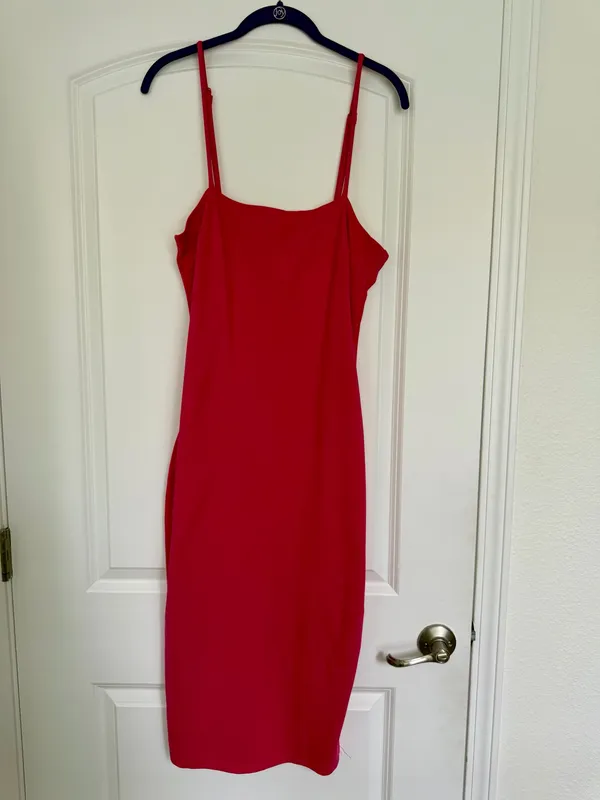 Lulus Paulina Hot Pink Bodycon Midi Dress - Image 4