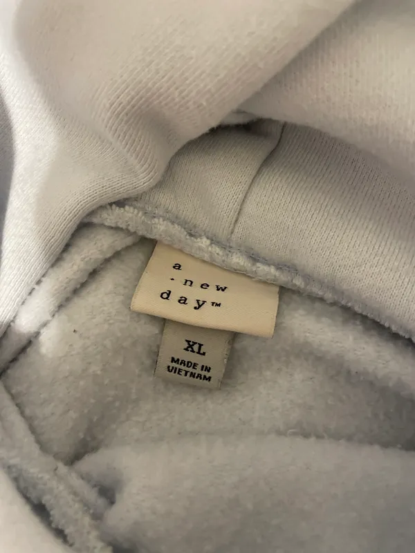 A New Day Light Blue Cropped Hoodie - Image 2