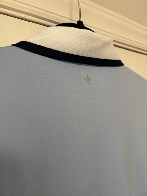 Tuckernuck Light Blue Short Sleeve Performance Jersey Alcott Golf Dress Medium - Image 11