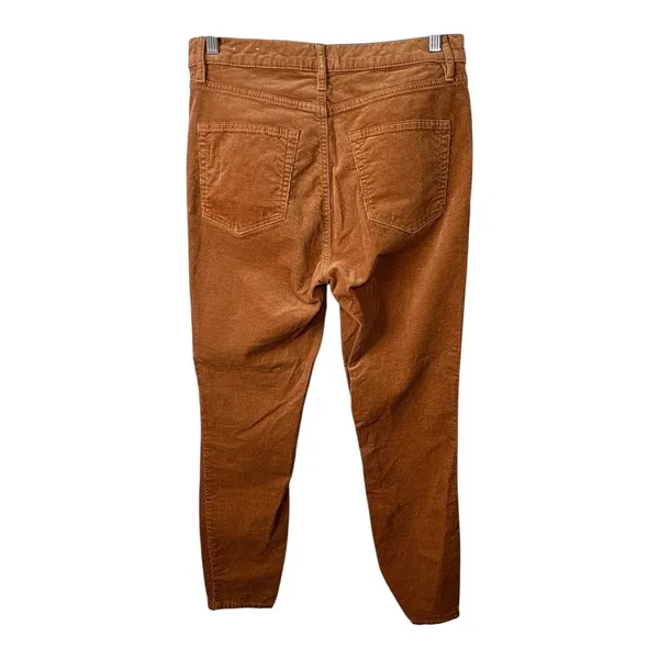 LOFT Corduroy Pants High Waist Golden Tan Brown‎ Comfort Women Size Large - Image 4