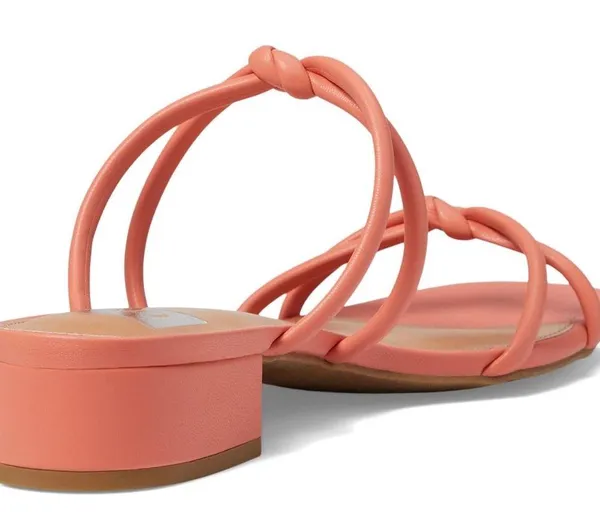New DV Dolce Vita Knotted Slip On Sandal In Color Tangerine - Image 3