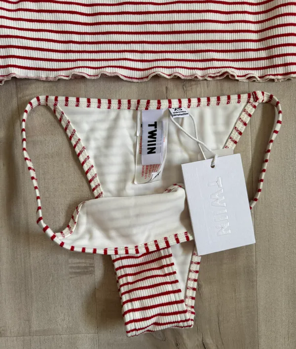 Princess Polly Twiin Tankini Set - Red/White - Image 3
