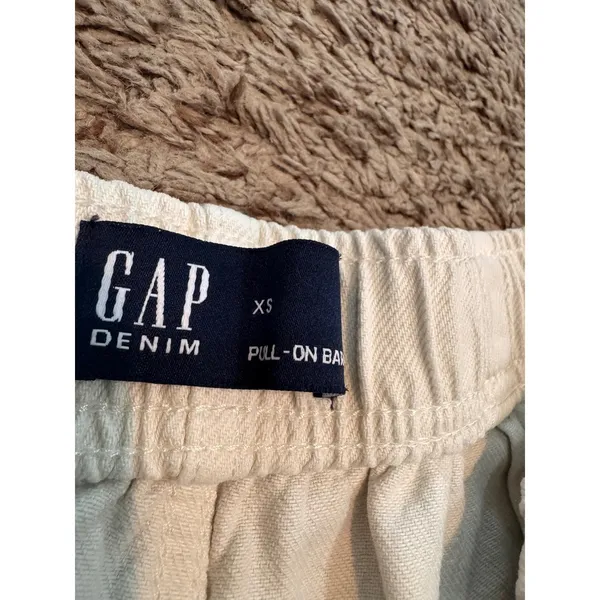 GAP Denim‎ Cream Pull-On Barrel Utility Pants XS - Image 3