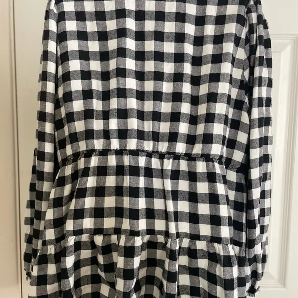 Torrid Checkered Black‎ and White Blouse - Image 2