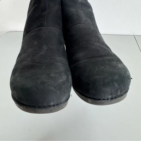 Dansko Black Leather‎ Wedge Heel Ankle Booties Size 42 - Image 3