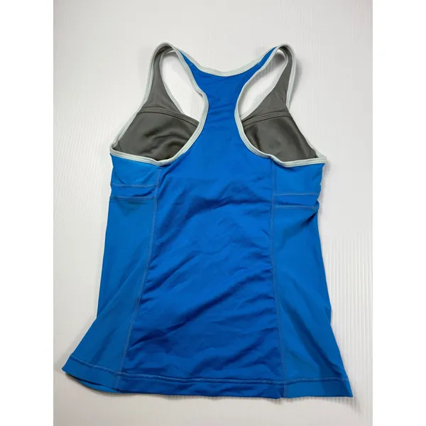 Nike Dri-FIT Tank Top Athletic Racerback Built-In Bra Blue‎ Size M - Image 4