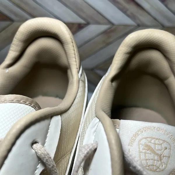 PUMA Carina Street Better Platform Sneakers Cream & White Casual‎ Comfy Leather - Image 13