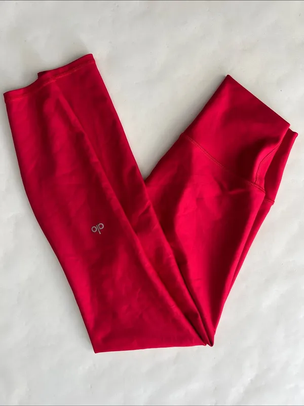 Alo Yoga Airlift Workout Leggings 25" Red Size XS $138 - Image 2