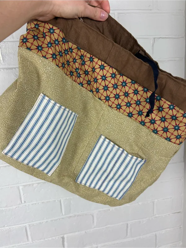 Handmade Vintage Boho Print Cloth Bag - Image 9