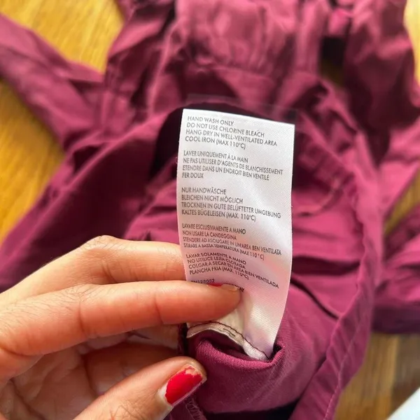 Urban Outfitters Burgundy Milkmaid Dress Eggie Nirvana Dress sz XS - Image 6
