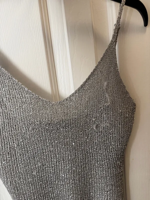 White Fox Boutique Sequin Tank Knit Top - Image 3