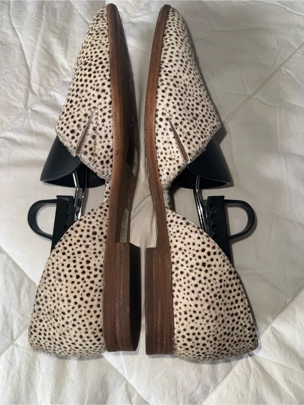Madewell Black Vamp Spotted Cream Loafers - Image 7