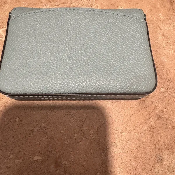 Kate Spade Teal Leather Card Holder | Slim Wallet | EUC - Image 3