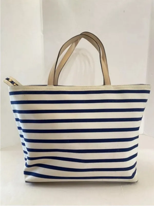 Kate Spade Tie the Knot striped tote Storybook lining - Image 9