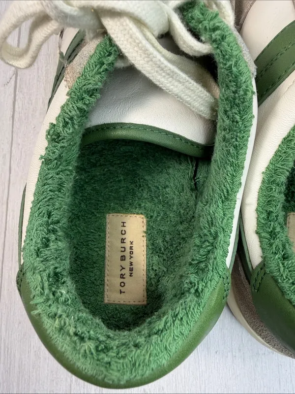 Tory Burch Green Textured Slip-On (Green) - Image 6