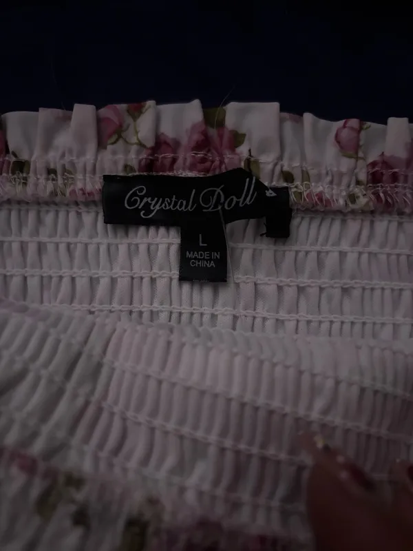 Crystal Doll Floral Pink Dress - Image 2