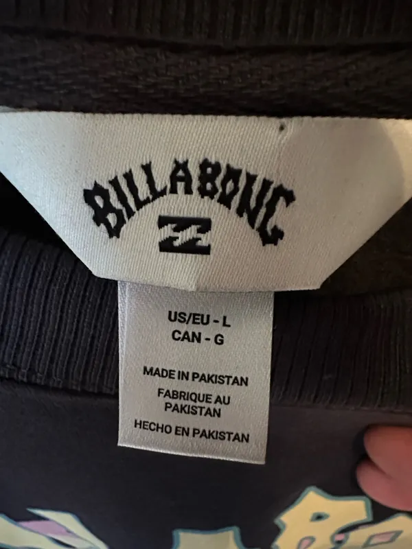 Billabong crewneck sweatshirt, size large - Image 4