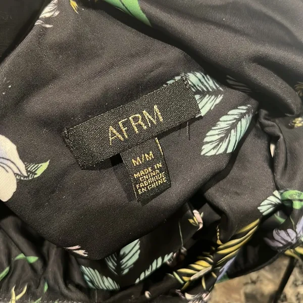 AFRM Bodysuit Celyn Sleeveless, Spring Noir Bouquet Size M New w/o Tag - Image 5
