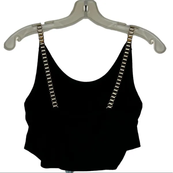 Emma & Sam Black Crop‎ Top nwt - Image 4