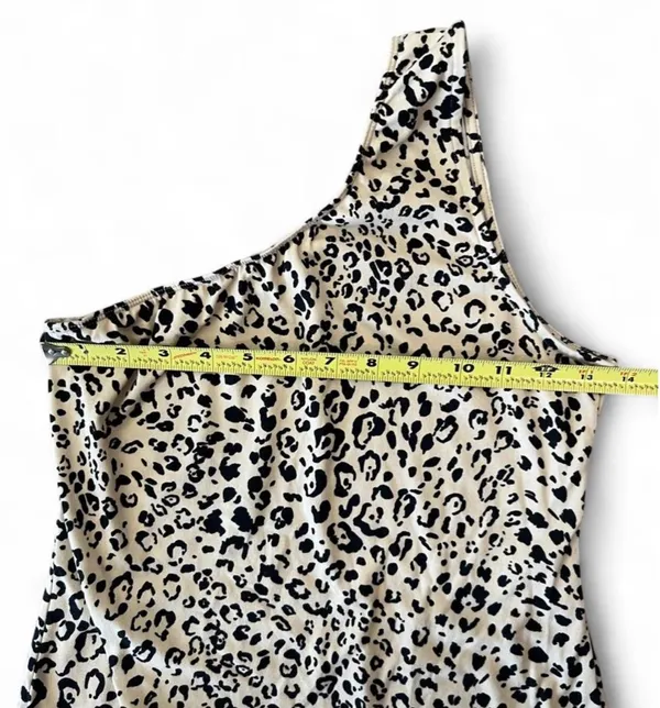 Le Lis One-Shoulder Bodysuit Cheetah M - Image 3
