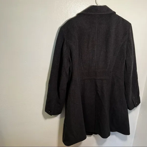 Anne Klein Sport Women's Size XL Peacoat Dark Charcoal Gray Button Down Pockets - Image 9