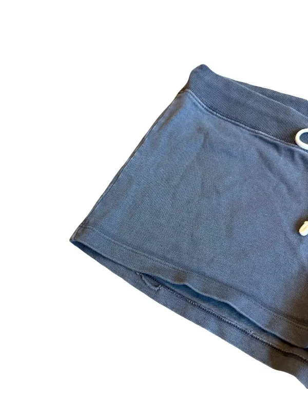 Brandy Melville Slate Blue Cotton Lounge Shorts Drawstring One Size Small - Image 5