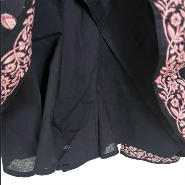 NWT Abercrombie & Fitch V-Neck Sleeveless Mini Skort Dress Black & Pink Small T - Image 6