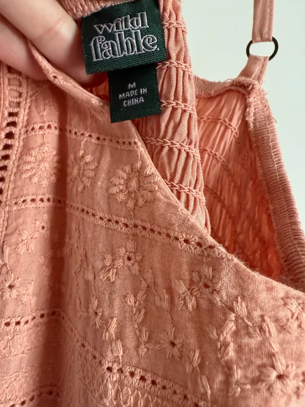 Wild Fable Peach embroidered dress - Image 4