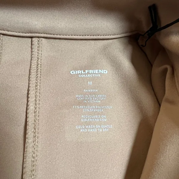 NEW Girlfriend Collective Parker Seam Jacket Size M Full Zip Stretch Gym Fitted - Image 7