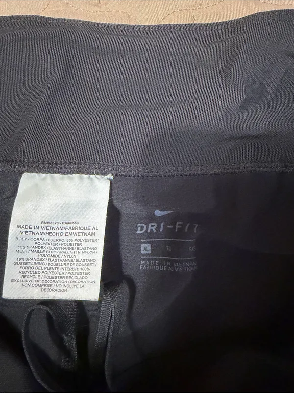 Nike Black Leggings with Silver Dot Accents - Image 3