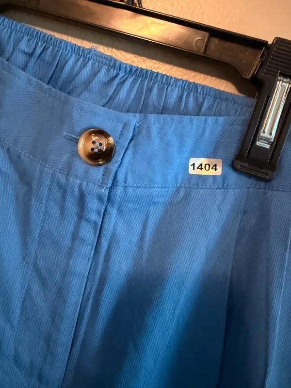 Halara M Blue Elastic Waist Cotton Blend Jogger Pants With Pockets Size M - Image 5