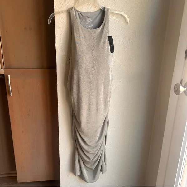 Klassy Network high neck back cutout Bodycon dress XXL - Image 2