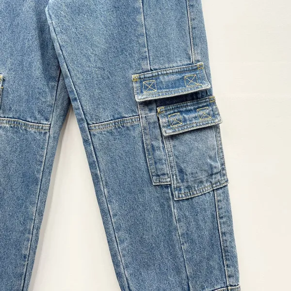 Lioness High Waisted Cargo Pockets Jeans size XS - Image 5