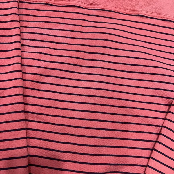 Vineyard Vines Jacket Womens Large Pink Striped 1/2 Zip Cotton Long Sleeve Knit - Image 8