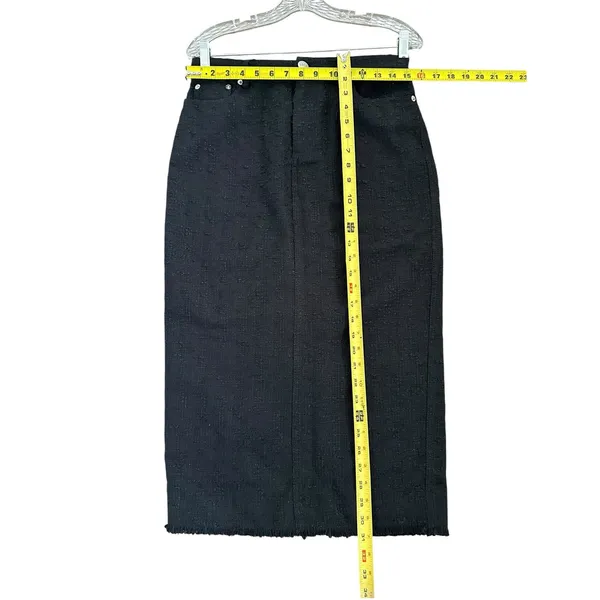 Staud Guinevere Stretch Midi Skirt black size 4 - Image 6