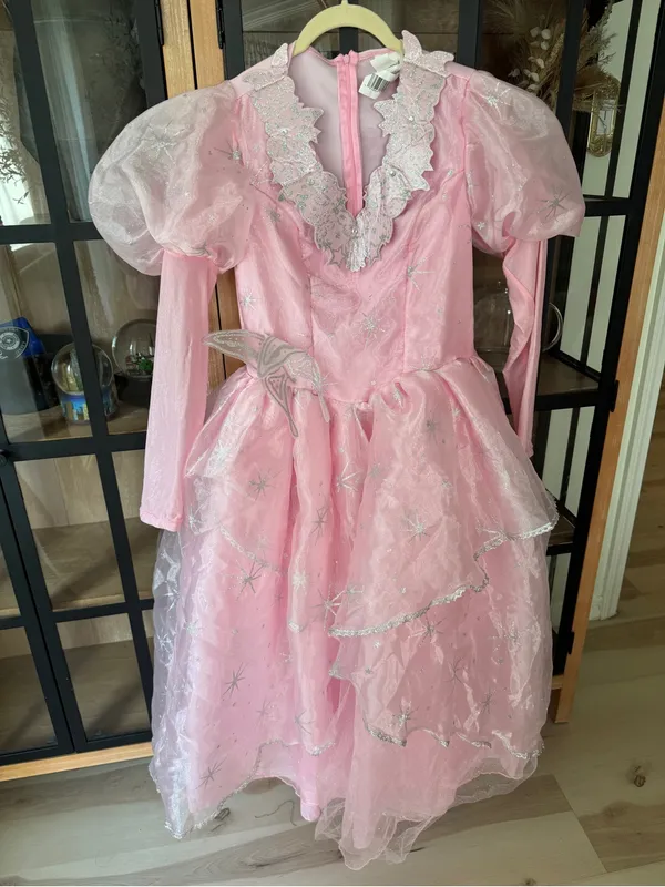 Glinda Costume halloween The Wizard of Oz wicked ariana grande maxi dress gown - Image 8