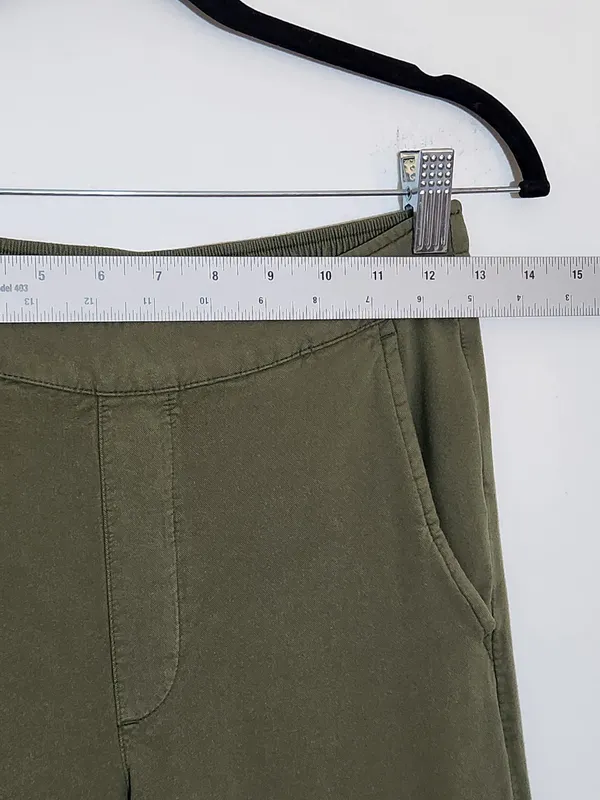Old Navy Womens Olive Green High Rise Wide Leg Pull-On Pants Size Small - Image 6