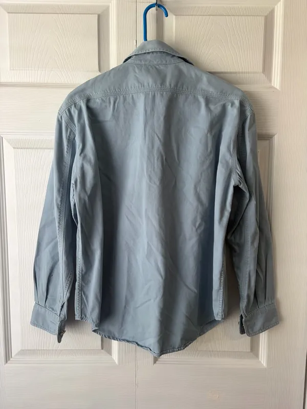 Ralph Lauren Light Blue Collared Button Shirt Vtg - Image 4