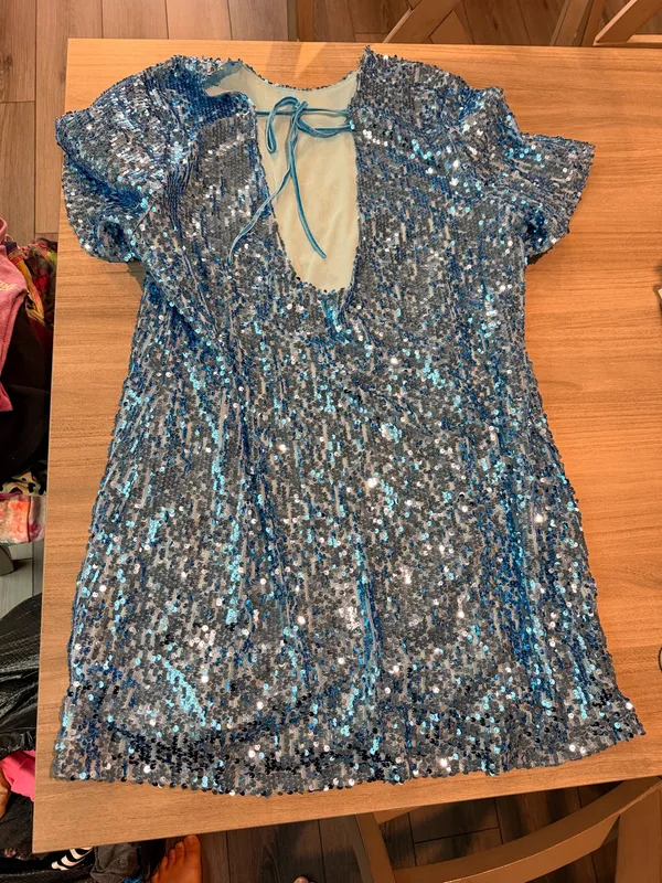 Sparkly Dress Blue Size L - Image 2
