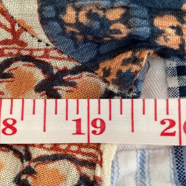 Free People Caravan Block Print Button Front Blouse Top S - Image 7