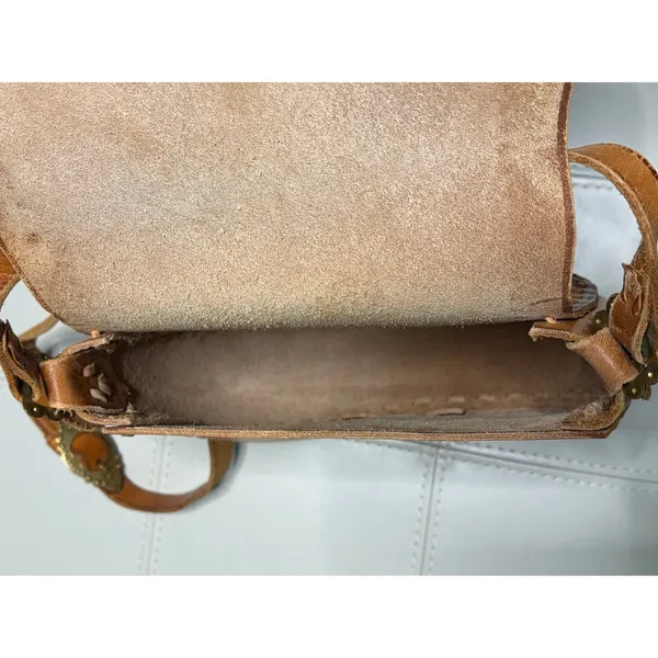 Leather Vintage Polish Folk Shoulder Festival Bag - Image 3