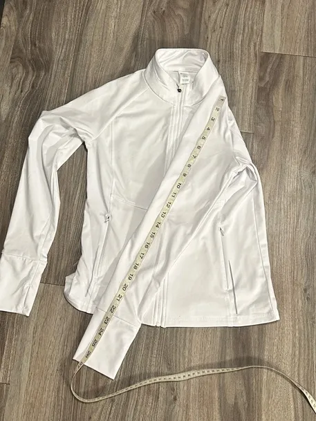 Asics White Zip-Up Athletic Jacket - Image 11