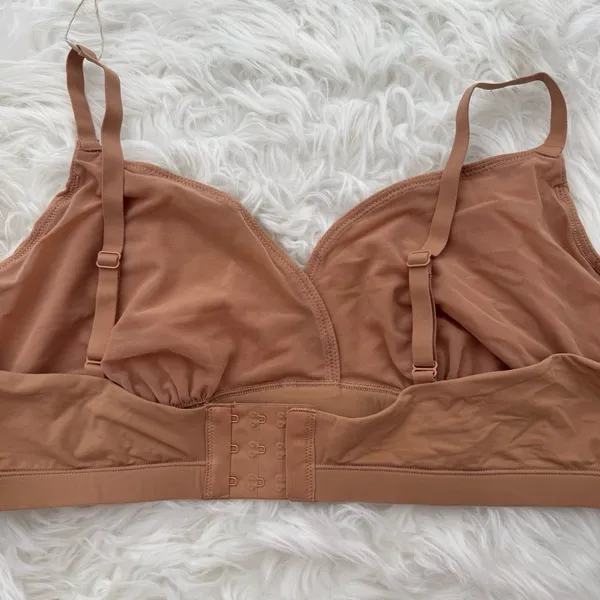 Skims Fits Everybody Crossover Bralette Ochre Size 3X - Image 8