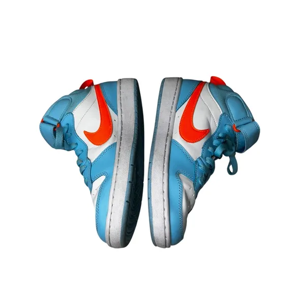 Nike Court Borough Mid 2 GS Blue White Orange High Top Sneakers Youth 4.5Y - Image 8